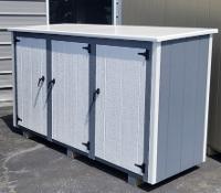 TC 2LW 24 Stock Large 3 Can Trash Can Shed Sale $812.00